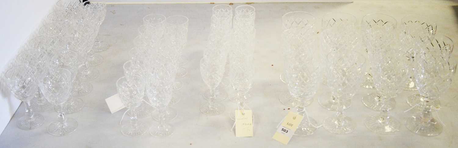 A suite of Royal Brierley crystal glasses; and two entree dishes and covers. - Image 3 of 3