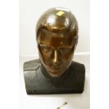 A bronzed Royal Commemorative bust of His Majesty King Edward VIII.