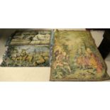 A selection of 20th Century tapestries.