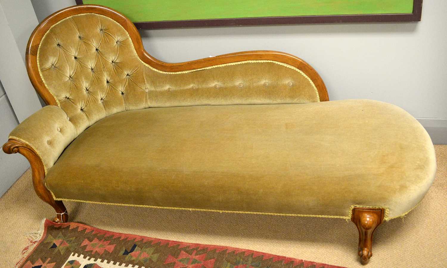 A 20th Century chaise longue.