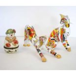 An Art Deco style figure of Cool Catz and other items