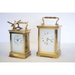 20th Century carriage clock and a French carriage clock
