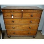 A Victorian mahogany chest of drawers.