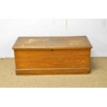 A vintage blanket box