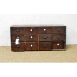 19th Century mahogany spice drawers