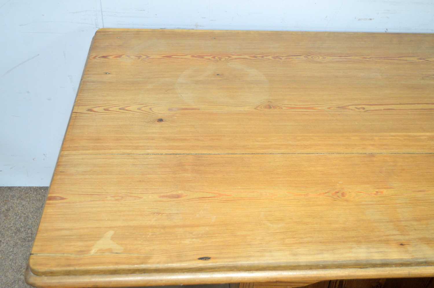 A Victorian stripped pine desk - Image 7 of 7