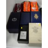 A selection of Royal commemorative wine glasses