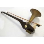 A Phono-Fiddle one-string violin.