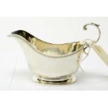A silver sauce boat by Northern Goldsmiths Ltd
