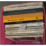A selection of vinyl jazz and other LPs.