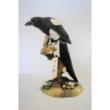 A Royal Crown Derby figure of a magpie