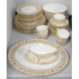 A Royal Worcester 'Hyde Park' pattern part dinner and tea service