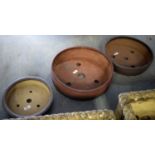 A collection of Bonsai pots.