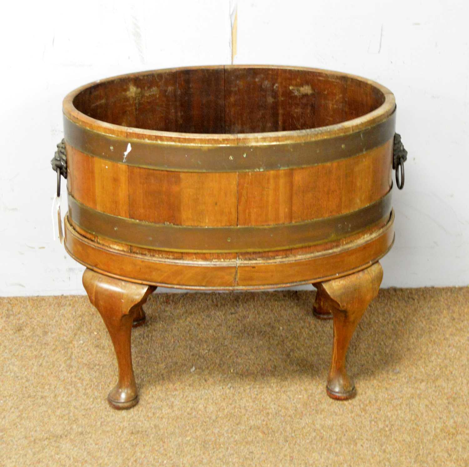 A two handled jardiniere converted from a Georgian wine cooler