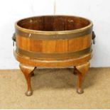 A two handled jardiniere converted from a Georgian wine cooler