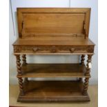 A 19th Century oak buffet or side table.