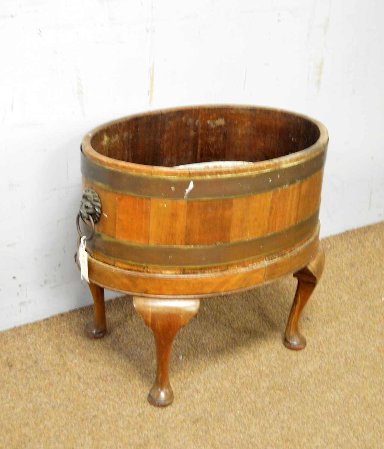 A two handled jardiniere converted from a Georgian wine cooler - Image 2 of 5