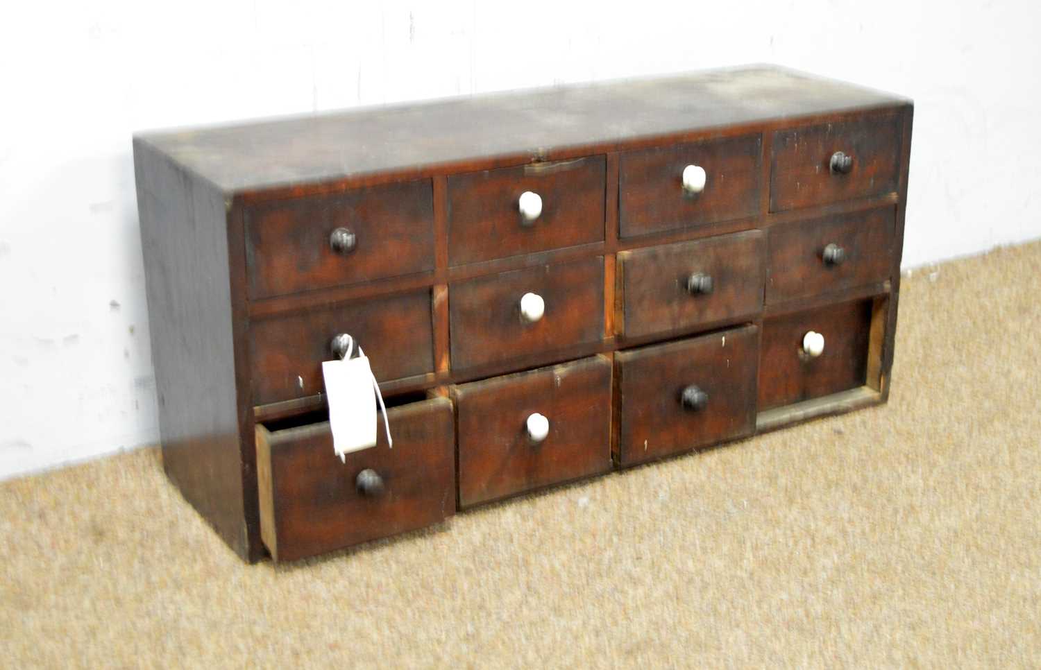 19th Century mahogany spice drawers - Image 2 of 4