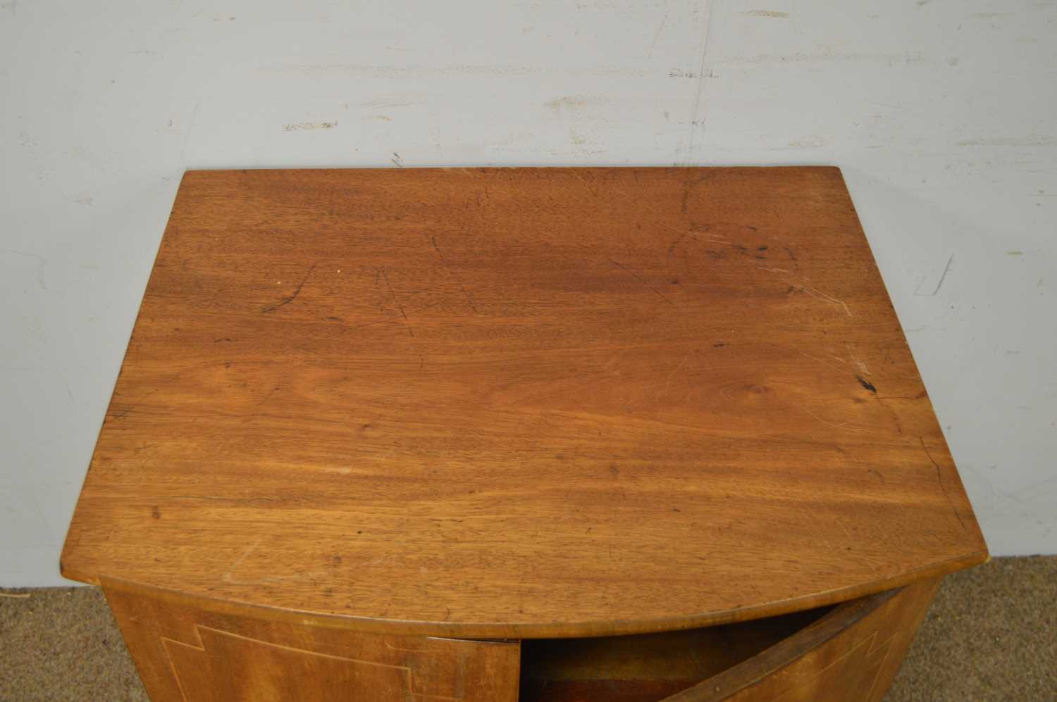 A Georgian mahogany commode cabinet; and a Victorian coal box. - Image 5 of 9