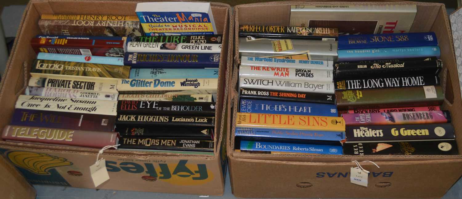 A selection of hardback novels and other books.