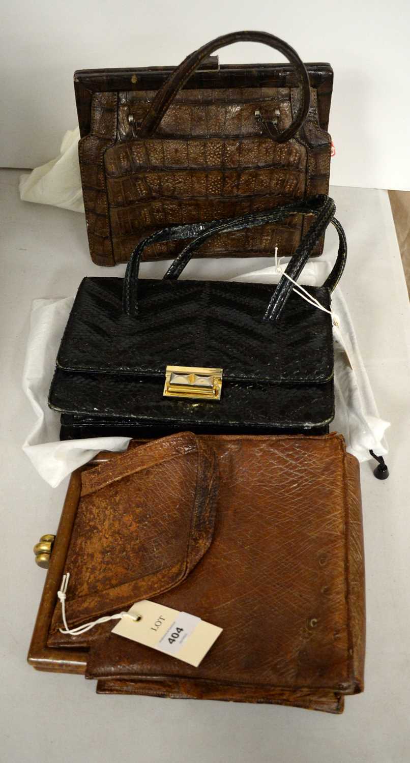 Three vintage lady's handbags.