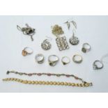 A selection of costume jewellery