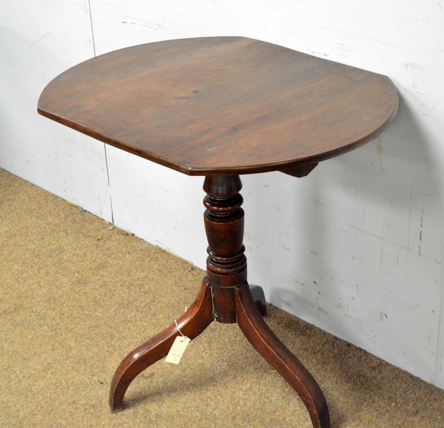 A Victorian style stained oak stick/umbrella stand and a tripod table - Image 9 of 10