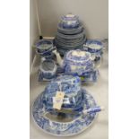 A Spode 'Italian' pattern part tea and dinner service