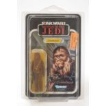Star Wars Return of the Jedi Chewbacca carded figure, signed