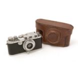 A Leica Rangefinder camera.