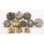 A selection of fishing reels