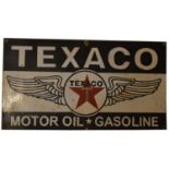 Texaco enamel advertising sign,