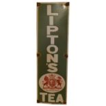 Lipton's Tea enamel advertising sign,