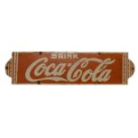 Coca-Cola enamel advertising sign,