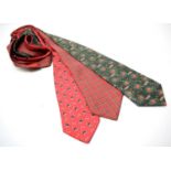 Hermes silk neckties