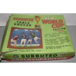 Subbuteo World Cup boxed set; Team boxed sets; and other items.