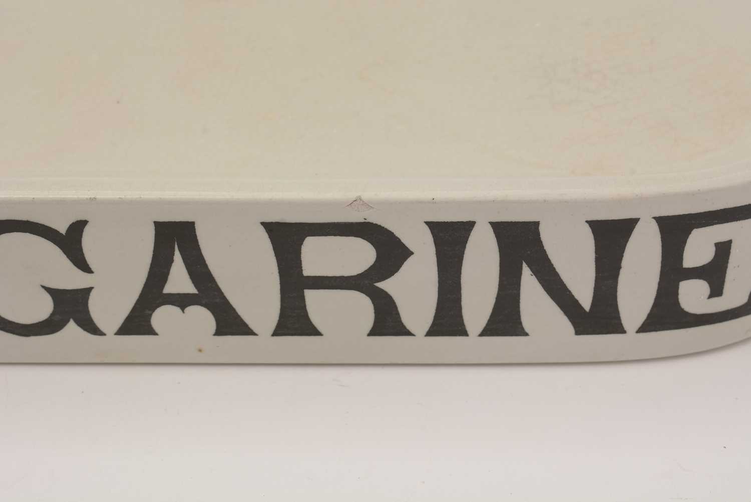 A Mordue Brothers Ltd shop display 'Margarine' advertising slab - Bild 2 aus 5