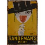 Sandeman's Port enamel advertising sign