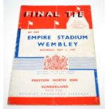 FA Cup Final Tie programme 1937