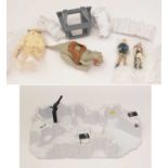 Star Wars Empire Strikes Back Hoth base and figures.