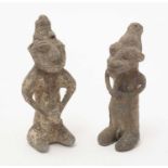 A pair of Onile figures,