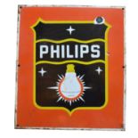 Philips enamel advertising sign,