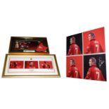 Eric Cantona, Manchester United: three signed pictures