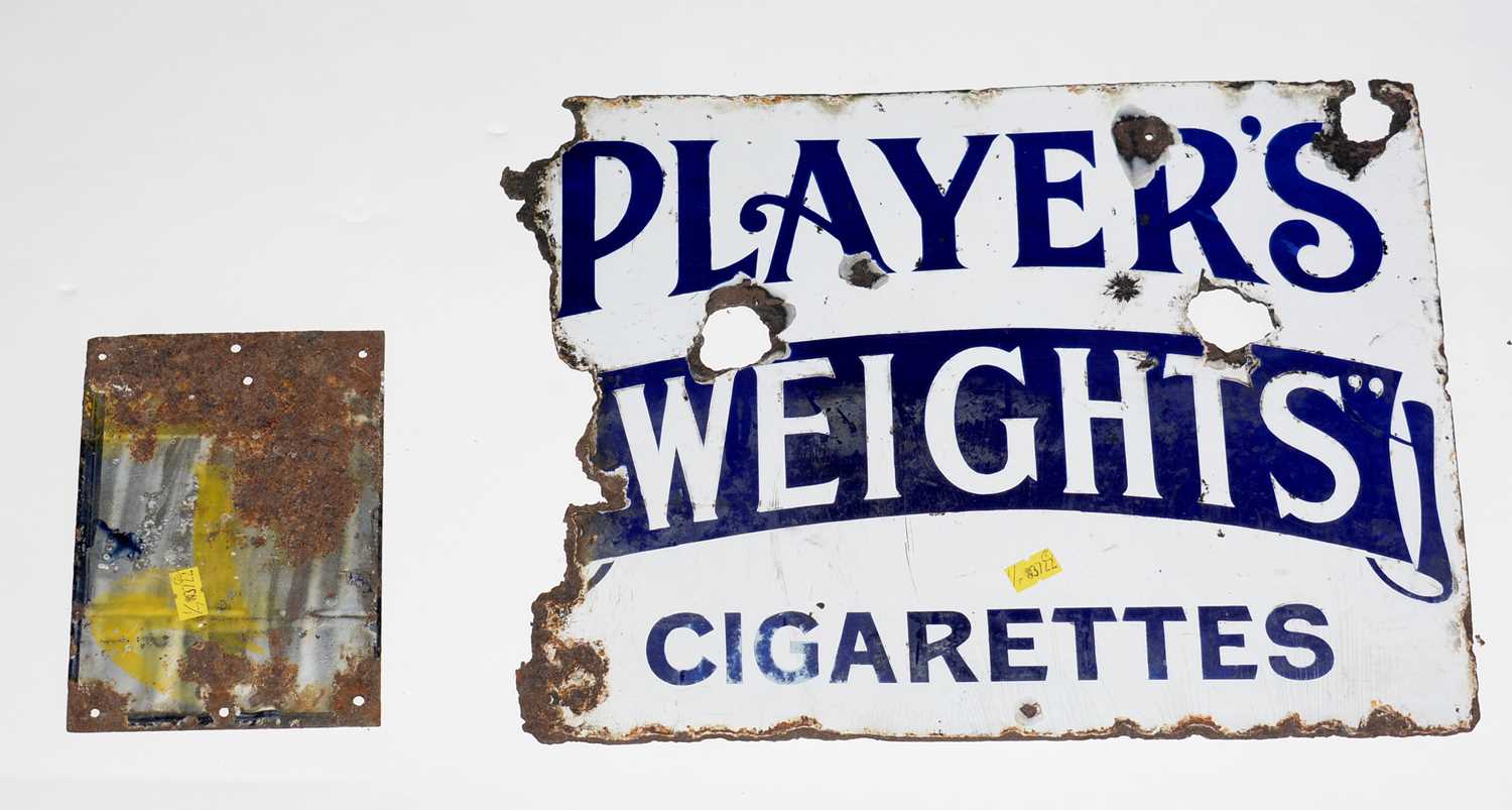 Two enamel advertising signs - Bild 2 aus 2