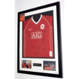 Manchester United: a 2006/07 season signed replica shirt,