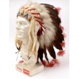 A Native American Plains Indian War Bonnet,