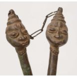 A pair of Edan Ogboni staffs/rods,