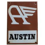 Austin enamel advertising sign,