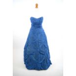 1950s cornflower blue ball gown