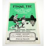 FA Cup Final Tie programme 1933